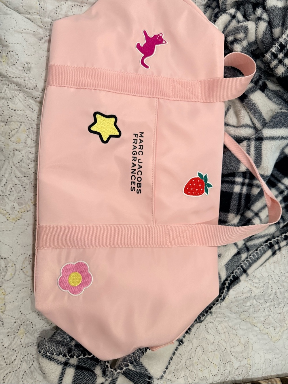 Marc Jacobs Pink Kids Tote with Playful Patches